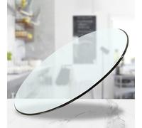 Genérico Tablero De Mesa De Cristal Transparente, Superficie De Mesa Redonda De Vidrio Templado, Protector De Mesas Resistente A Los Arañazos para Cocinas(42cm(16.53in))