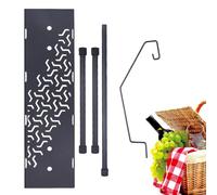 Genérico Tablero de Mesa para Picnic, Tablero de Mesa de Camping de Aleación de Aluminio, Placa de Sustitución Resistente y Ligera para Cocina Exterior Barbacoa Playa Pícnic