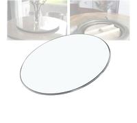 Genérico Tablero de Mesa Redondo Transparente, Superficie de Mesa Vidrio Templado, 38-70cm Superficie Redonda con Borde Bordes Pulidos(52cm/20.5inch)
