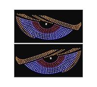 Genérico Tablero de pantalla LED para automóvil: doble, panel dinámico, iluminación creativa clásica de ojos de, letrero electrónico brillante | Accesorio de decoración de vehículos para automóvile