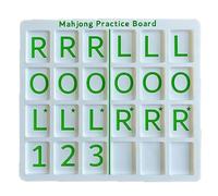 Genérico Tablero De PráCtica De Mahjong en Solitario, Tablero De PráCtica De Mahjong, Ayuda EstratéGica for El Impresas En 3D, Aprendizaje PortáTil De Patrones De Fichas(Green)