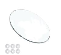 Genérico Tablero de Vidrio Templado Transparente, Tablero de Mesa de Repuesto Redondo, Superficie De Mesa para Comedor/Salón/Cocina, 8 mm De Grosor(60cm/23.6")