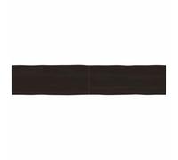 Genérico Tablero Mesa Madera tratada Borde Vivo marrón 200x40x(2-6) cm,Accesorios para mesas,Tableros para mesas-364047