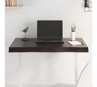 Genérico Tablero Mesa Madera tratada Borde Vivo marrón 80x60x(2-6) cm,Accesorios para mesas,Tableros para mesas-364012
