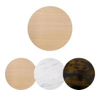 Genérico Tablero para Mesa Auxiliar 20cm, Tableros De Mesa De Madera para Mesas De Comedor Redonda, Tablero De Repuesto Redondo para Cocina(Natural Wood,50cm/19.6in)