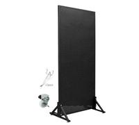 Genérico Tablero Perforado de Metal Grande - Expositor versátil y Organizador para Garaje, Cocina, Oficina y Manualidades - 60 x 120 cm (23,6 x 47,2 Pulgadas) - Acabado Negro Duradero