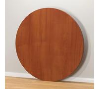 Genérico Tablero Redondo De Madera De Mesa, Superficie De Mesa De 40/50/60/70/80/90/100cm para Cenar, Cubierta Protectora para Mesas De Café Y Comedor De Patio(Teak,70cm/27.56in)