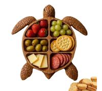 Genérico Tableros De Charcutería De Madera, Tabla De Quesos Con Diseño De Tortuga Y Bandeja De Servir, Plato Para Quesos Frutas Y Embutidos Decoración De Mesa Y Servir Fiestas