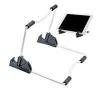 Genérico Tablet Stand, Adjustable Tablet Stand Holder, Foldable Aluminum Alloy Frame, 20.5x20.5cm Portable Storage Standing for Bedside, Reading, Travel, Car, Desk, and Office Use