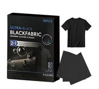 Genérico Tabletas Ennegrecedoras Para Ropa Negra, 10 Pastillas Fijadoras De Color, 12,5x15,5x3cm, Repara Decoloraciones De Jeans, Camisetas Y Jerséis,Usar En, Lavado A Mano, Ropa De Temporada