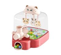 Genérico Tabletop Pinball Machine, Pinball Machine Kids, Interactive Play Portable Design Educational Value, Cute Bear Action and Reflex for Boys Girls Ages 3+ Learning Activities, Toys