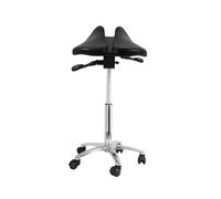 Genérico Taburete con Asiento Inclinado hacia Adelante, Giratorio 360°, Altura Ajustable De 50 A 70 Cm, Ideal For Peluquería, Oficina Y Escuela.