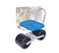 Genérico Taburete De Jardinería Resistente,Carrito Jardín Giratorio 360° con Asiento For Plantar Césped Y Trabajar En El(Blue)