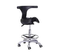 Genérico Taburete Giratorio De Salón con Respaldo, Silla Ergonómica, Taburete De Bar con Cojín De Doble Pétalo, Altura Ajustable, For Salón De Belleza De Oficina(Style 2)