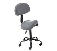 Genérico Taburete Hidráulico Ajustable,Taburete con Sillín Rodante con Soporte For La Espalda,para Dentista, SPA, Salón De Masajes, Peluqueros(Color1)