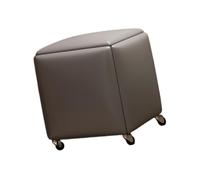 Genérico Taburete Multiusos for Asiento/escalón, taburetes apilables con Ruedas, Taburete for tocador, for balcón, Patio, Oficina, Dormitorio(Color 2,45x45x46cm)