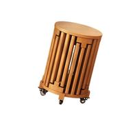 Genérico Taburete otomano anidado 6 en 1,Mesas auxiliares apilables de Madera Maciza,Taburetes de tocador de mesita de Noche,para Dormitorio, Sala de Estar, Uso doméstico(Color 2)