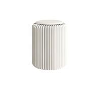 Genérico Taburete Plegable De Papel Tipo Acordeón, Forma Cilíndrica para Un Almacenamiento Cómodo, Estilo Minimalista Moderno, Arte Decorativo para Salón, Dormitorio,A,32x32x30cm(13x13x12inch)