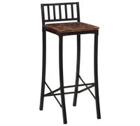 Genérico Taburetes Altos 2 Unidades Madera Maciza reciclada,Sillas,Taburetes de cocina-358944