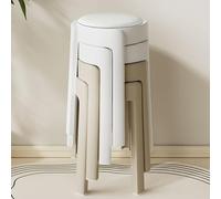 Genérico Taburetes Apilables Taburetes Nesting Soporta hasta 400kg Ahorro de Espacio para Living Room Dining Kitchen Indoor Outdoor-color02||Set of 4