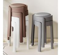 Genérico Taburetes Apilables Taburetes Nesting Soporta hasta 400kg Ahorro de Espacio para Living Room Dining Kitchen Indoor Outdoor-color01||Set of 6