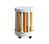 Genérico Taburetes de Bar Redondos portátiles, Juego de 4 taburetes apilables, diseño Duradero Que Ahorra Espacio for Dormitorio, Sala de Estar, Bar, sin ensamblaje.(Color 1)