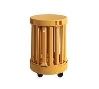 Genérico Taburetes de Bar Redondos portátiles, Juego de 4 taburetes apilables, diseño Duradero Que Ahorra Espacio for Dormitorio, Sala de Estar, Bar, sin ensamblaje.(Color 4)