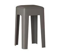 Genérico Taburetes Modernos De Plástico para Barra, Taburetes Domésticos De Plástico, Sillas De Comedor Tapizadas, Taburetes Altos De Plástico para Salón Y Dormitorio.,Gris