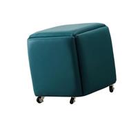 Genérico Taburetes Plegables for Eventos, Juego de Asientos de Cubo otomano anidado 5 en 1, Reposapiés Multiusos, for Uso en Sala de Estar, balcón y Patio(Color 2,35x35x35cm)