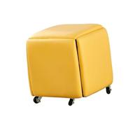 Genérico Taburetes Plegables for Eventos, Juego de Asientos de Cubo otomano anidado 5 en 1, Reposapiés Multiusos, for Uso en Sala de Estar, balcón y Patio(Color 3,35x35x35cm)