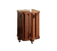 Genérico Taburetes portátiles de Bar, taburetes apilables de Madera/Mesa Auxiliar, Juego de 4 taburetes apilables de Madera Maciza ensamblados, for Dormitorio y Sala de Estar.(Color 1)