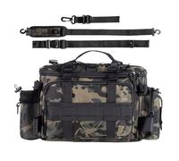 Genérico Tackle Box Bag - Large Capacity Gear Storage, 5-Star Waterproof Fishing Tackle Storage Bag For Saltwater & Freshwater, Heavy Duty Takle Organizer For Lake, River & Shore