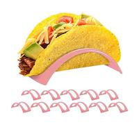 Genérico Taco Plates - Colorful Set of 12 Holders Rack Stand | Dishwasher&Microwave Safe, Soft or Hard Taco Shell Holder Street Ţaco Rack Ťaco Tray Plates for Party Cafe Family Dinner Picnic