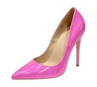 Genérico Tacón De Noche De Punta Puntiaguda para Mujer | Sin Cordones Sandalias De Fiesta De GraduacióN, TacóN De Aguja Zapatos De Vestir, Tacones De Noche Con Punta De Charol