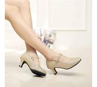 Genérico Tacones De Fiesta Mujer,Lentejuelas Dancing Women's Social Ballroom Latin Dance Shoe Tango Women's High Tacons