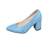 Genérico Tacones Dorados Mujer, Zapatos Mujer Elegantes, Elegante Vestido De Punta Puntiaguda con Tacón De Aguja Cómodo Y Diseño Sin Cordones para Fiesta O Boda