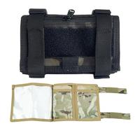 Genérico Tactical Forearm Map Case with Waterproof Micro Compass & Clear Window - Adjustable Arm Sleeve Navigation Pouch for Outdoor, Hiking(BKMC)