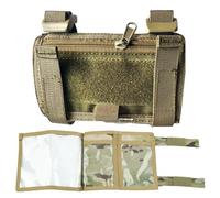 Genérico Tactical Forearm Map Case with Waterproof Micro Compass & Clear Window - Adjustable Arm Sleeve Navigation Pouch for Outdoor, Hiking(Tan)