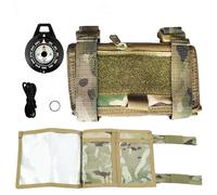 Genérico Tactical Forearm Map Case with Waterproof Micro Compass & Clear Window - Adjustable Arm Sleeve Navigation Pouch for Outdoor, Hiking(MC1+Compass)