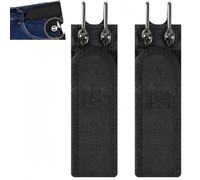 Genérico Tactical Metal Hook Elastic Belt, 2026 New Buckleless Belt Hook, Unisex Buckle-Less Elastic Invisible Waist Belts Closure, Adjustable, for Outdoor (Negro, Cintura grande 43-55 pulgadas)