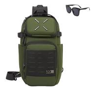 Genérico Tactical Sling Backpack for Men, Military Style Casual Waterproof Crossbody, Lightweight Outdoor Travel Sports Chest Bags