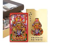 Genérico Tai Sui Card - Paper, 3.7x2.3in Spiritual Blessing Charm Good Luck Auspicious Design | Portable Wealth Attraction Symbol, Fortune Charm For Wallet Carry, Home Display,