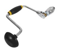 Genérico Taladro Rotativo Multifuncional de Manivela de Acero Broca de 4 Mordazas, Herramienta para Hacer Aretes y Trabajos de Carpintería, Portátil para Uso en Taller