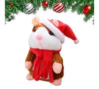 Genérico Talking Hamster - 15cm Electric Record & Repeat Animal | Interactive Voice Recording Soft Stuffed Toy | Talking Educational Plush Toy For Kids Usage