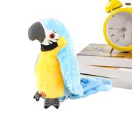 Genérico Talking Parrot Toy, Plush Bird Speaker, 4.72x4.33in Authentic Educational Voice Mimic, Realistic Twerking Motion, Soft Interactive Plush for Travel, Nursery, Bedtime Use