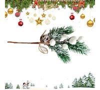 Genérico Tallos de Bayas Rojas, Tallos de Bayas de | Ramas navideñas de Pino sintético - Pequeñas Ramas de Frutos Rojos, decoración navideña del Festival para la Chimenea de de Fondo