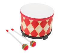 Genérico Tambor de Palmas para batería para pequeños Tambor de Juguete Tambor para Tambor de Marcha Instrumentos para Juguete Musical Tambor de de Madera Rojo
