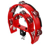 Genérico Tambor Hihat Pandereta Montable Con Cascabeles De Metal De Doble, Juego De Tambor, Accesorio De Platillo Para Tambores, Tambor De Percusión
