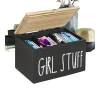 Genérico Tampon Holder - 21×13×13cm Sanitary Storage Box | Wooden Period Organizer with Lid - Multipurpose Bathroom Storage | Feminine Hygiene Product Organizer | Compact, Durable, Elegant