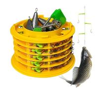 Generico Tandem Fishing Hooks - Hooks Fishiing Hooks with Organizer | Anti-Taangle Tandem Fishings Hook | Fisshing Leader Holder | Kit de de carpas | Fishing Tackle Storage Box Organizer